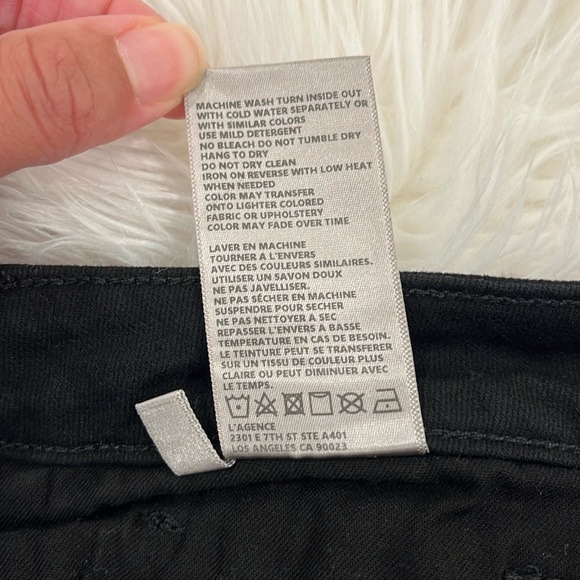 L’AGENCE Oriana High Rise Black Jeans - Picture 14 of 15